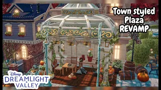 REDOING MY TOWN STYLED PLAZA //BETTER LAYOUT & MORE DETAIL// SPEED BUILD//DISNEY DREAMLIGHT VALLEY