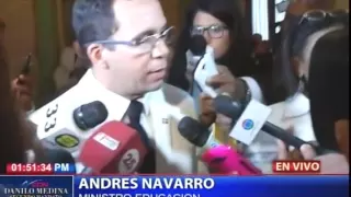 Andrés Navarro se compromete a que la educación sea de calidad