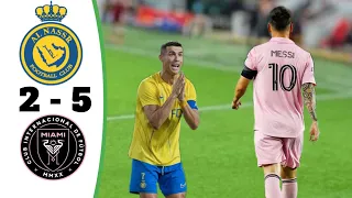 Al nassr vs Inter Miami | 2-5 Highlights & All Goals 2023 HD🔥 Ronaldo rules Miami 🔥(imagination)