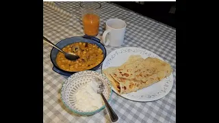 Indian Style Breakfast in Canada