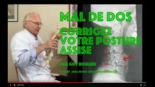 Vidéo Mal de dos : corrigez votre posture assise ! par Guy Roulier