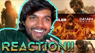 Dasara Trailer | REACTION!! | Nani | Keerthy Suresh | Santhosh Narayanan | Srikanth Odela |