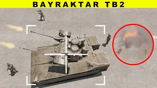 🔴 Bayraktar TB2 Drone Destroyed Russian Tank Convoy - Military Simulation - Arma 3