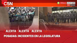 MISIONES en LLAMAS: graves INCIDENTES en la LEGISLATURA