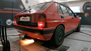 1989 Lancia Delta HF Integrale 16V feat. Straight Pipe & Anti-Lag on the DYNO | *VOLUME WARNING* ⚠️