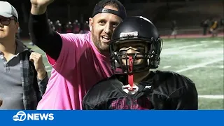 Bay Area student with special needs makes history, scores touchdown during football game