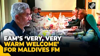 Months after India-Maldives diplomatic row, this is how EAM Jaishankar welcomed FM Moosa Zameer