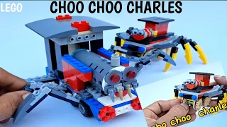 Lego CHOO CHOO CHARLES train spider monster   Horor Train thomas (tutorial)