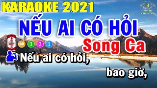 Nếu Ai Có Hỏi Karaoke Song Ca 2021 | Trọng Hiếu