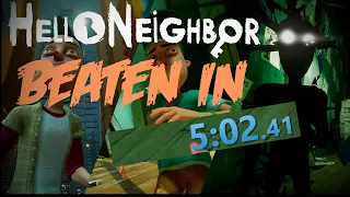 BEATING HELLO NEIGHBOR IN 5 MINUTES - SOB V7