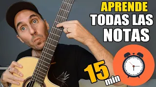 El mejor truco para aprender a tocar TODAS LAS NOTAS de la guitarra en solo 15 minutos!