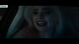 Batman is chasing Joker and Harley. Kiss Batman with Harley. - Suicide Squad