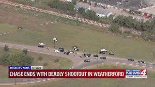 Police chase turns into deadly shootout in Western Oklahoma