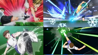 Captain Tsubasa Anime vs Captain Tsubasa Ace (skill)