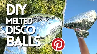 DIY Melted Disco Balls inspired by Pinterest and kelly wearstler