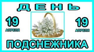 19 апреля Международный День Подснежника # Открытка для друзей # Интересные факты # Красивая музыка