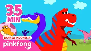 Tyrannosaurus-Rex & Binatang-Saurus | Kumpulan Lagu Dinosaurus | Pinkfong Indonesia