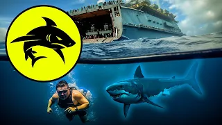The HARD Battle Against MAN-EATING Sharks Around An Aircraft Carrier