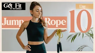 DAY 10: LOSE WEIGHT with This JUMP ROPE WORKOUT (Get Fit for The Holidays Challenge)