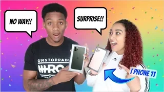 WE SURPRISED EACH OTHER WITH iPHONE 11's AT THE SAME TIME! *EPIC*