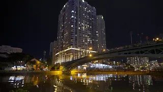 Ho Chi Minh City at night, Walk Along the Saigon River District 1