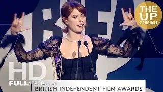 Jess Buckley receives Most Promising Newcomer award at BIFAs 2018 for Beast