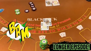 A LOT OF ACTION! #blackjack