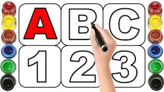 Learn ABCD Alphabets and numbers counting 123.Shapes for kids and Toddlers.ABC nursery rhymes - 142