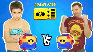 ЭДИК ПРОТИВ ПАПЫ Битва Сундучков в Бравл Пасс Кому повезло больше в Brawl Stars