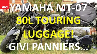 E6 - Yamaha MT-07/FZ-07 - Installing a pair of Givi Easy-T Expandable Soft Panniers...