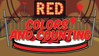 Colors and Counting Red - Teach Babies Colors - Toddler Colours -Kids Song Preschool Nursery Rhyme