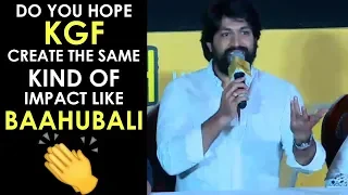 Rocking Star YASH Superb Answers To Media Questions About KGF | KGF Traile Launch | TFPC