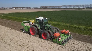 Aardappels poten | Fendt 514 Vario + Miedema CP42T | van Eden-Petersman