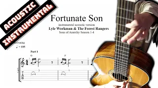 Fortunate Son TAB - instrumental acoustic guitar tabs (PDF + Guitar Pro)