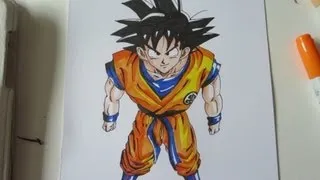 How to draw Goku 孫 悟空