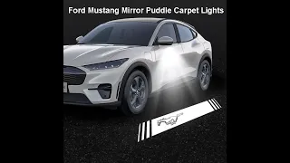 2013-2022 Ford mustang mirror welcome lights ｜ puddle lights install ｜non-fading logo projector