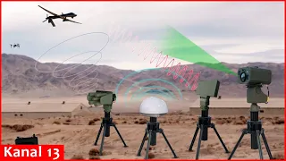 U.S.-made laser-guided Vampire defense systems in action against Russian drones