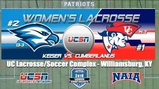 University of the Cumberlands - Women's Lacrosse vs. Keiser University MSC Championship 2019