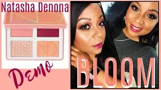Bloom Blush & Glow Palette-Natasha Denona | Demo + Review | For Perfect Glow?🤔