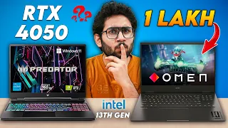 HP Omen 16 Vs Acer Predator Helios Neo 16 - Best RTX 4050 Gaming Laptop Under 1 Lakh?