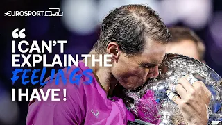 Nadal's Winning Speech After Historic 21st Grand Slam Title | Eurosport Tennis