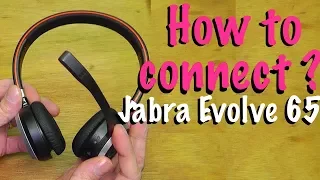 How to connect Jabra Evolve 65 to your Mac or PC computer