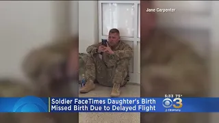 Soldier Uses FaceTime To See Daughter's Birth After Delayed Flight