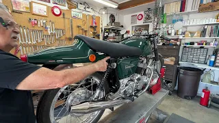 05-05-24 – 71 Norton - Green FB - Seat Install