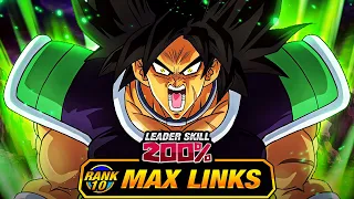 200% LEADER SKILL BUFF! LEVEL 10 LINKS 100% EZA AGL WRATH BROLY! (DBZ: Dokkan Battle)