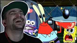 THE P**** INSPECTOR! 😂 - [YTP] Spozbob Bombs the Imposter REACTION!