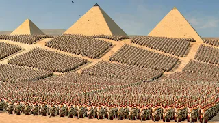 SPARTA Conquest of EGYPT (65K MEN Land Battle & Siege) - Total War ROME 2