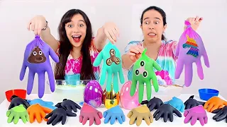 NÃO ESCOLHA A LUVA ERRADA DE FIDGET TOYS ★ Desafio das Luvas Misteriosas - Somos 8 milhões! 🎉💞