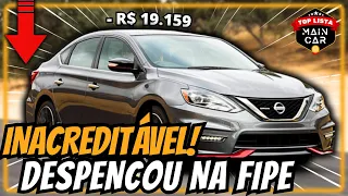 5 Carros INCRÍVEIS que CAIU MUITO O PREÇO | Deu a louca na Fipe🔥