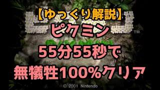 ピクミン　無犠牲完全クリアRTA　55分55秒【ゆっくり解説】